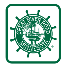 Great River Road Minnesota Sign Logo